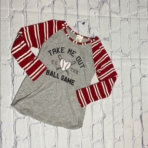 Red Baseball Tee